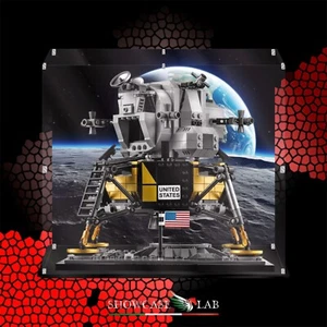 TECA IN PLEXIGLASS-SHOWCASE- PER SET LEGO CREATOR- 10266-NASA APOLLO 11 LUNAR - Foto 1 di 3