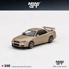 Mini Gt 1:64 Model Car Nissan Skylnie Gt-R (R34) M-Spec Alloy Vehicle #348 Rhd