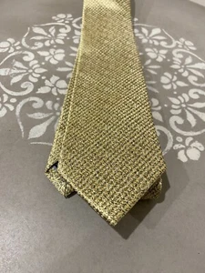 FORMALATIES Gold Pointed Necktie Formal Wedding - Picture 1 of 4