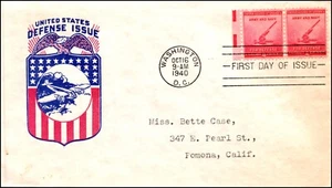 Scott 901 3 Cents Defense Ioor FDC - Typed Address Planty 901-44 - Picture 1 of 2