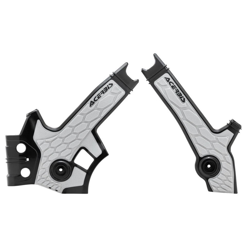 Acerbis X-Grip Frame Guards Black/Grey For SUZUKI DR650S DR650SE 1996-2022 - Image 1 of 1