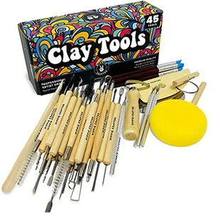 Pottery Tools and Polymer Clay Tools Set for Modeling Sculpting Carving Tool Kit - Picture 1 of 8