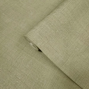 Rose Tan faux sisal grass sackcloth distressed fabric textured modern wallpaper - Picture 1 of 12