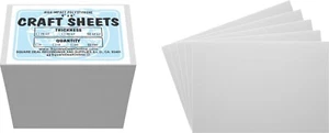 White Flex Plasticard Polystyrene Craft Sheets - 4"x6" - .060" thick - 100 Pack - Picture 1 of 1