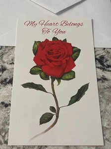 I Love You - My Heart Belongs To You 5”x7.75" Stockwell Greeting Card - Picture 1 of 11