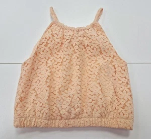 Paisley Lane  Girl's Peach Color Eyelet Tank Size 7 - Picture 1 of 4