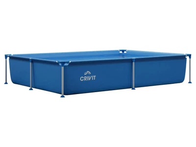 Crivit Metal-Frame-Pool 228 x 159 x 42 cm Stabil langlebig Swimming Pool 1280 l - Bild 1 von 3