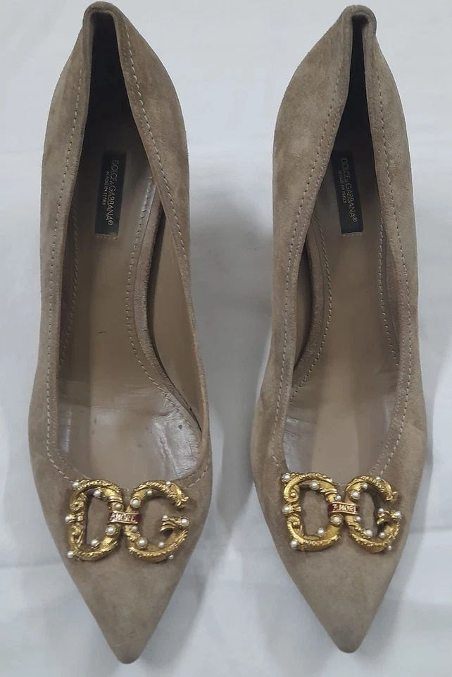 Zapatos de tacón de cuero Dolce n Gabbana Seude talla 40 de la UE Foto 1 de 4