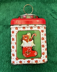 Vtg Holiday Essence Collector Tin & Candle JASCO Hong Kong - Picture 1 of 4