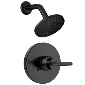 Replacement for Delta Trinsic 14 Series Single-Handle Shower Faucet, Matte Bl... - Picture 1 of 8