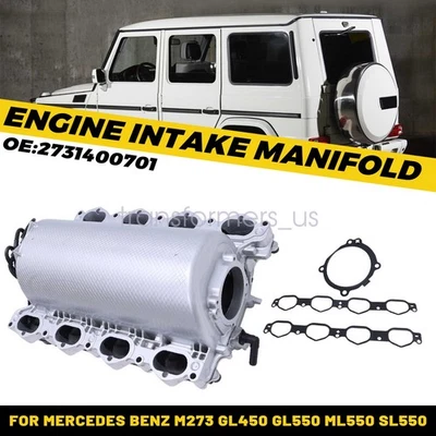 Новый впускной коллектор для Mercedes Benz M273 GL450 GL550 ML550 SL550 2731400701 - Изображение 1 из 4