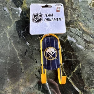 NHL Buffalo Sabres® Rodel Schlitten Christbaumschmuck NEU Hockey Urlaub - Bild 1 von 3