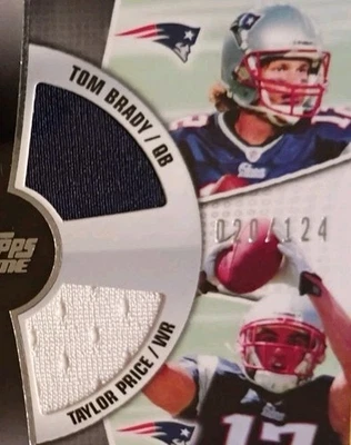 Relic Patch TOM BRADY CARSON PALMER 4TH QUARTER COMBO PATCH /124 - Image 1 of 4