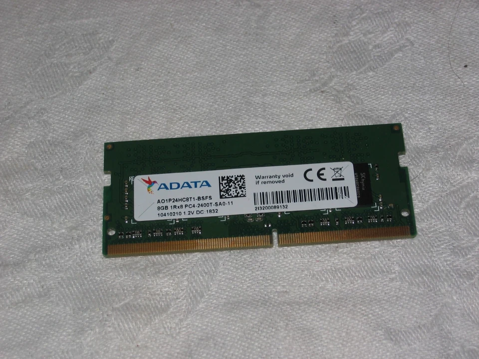 ADATA 8gb DDR4 Laptop RAM Memory PC4-2400t - Image 1 of 1