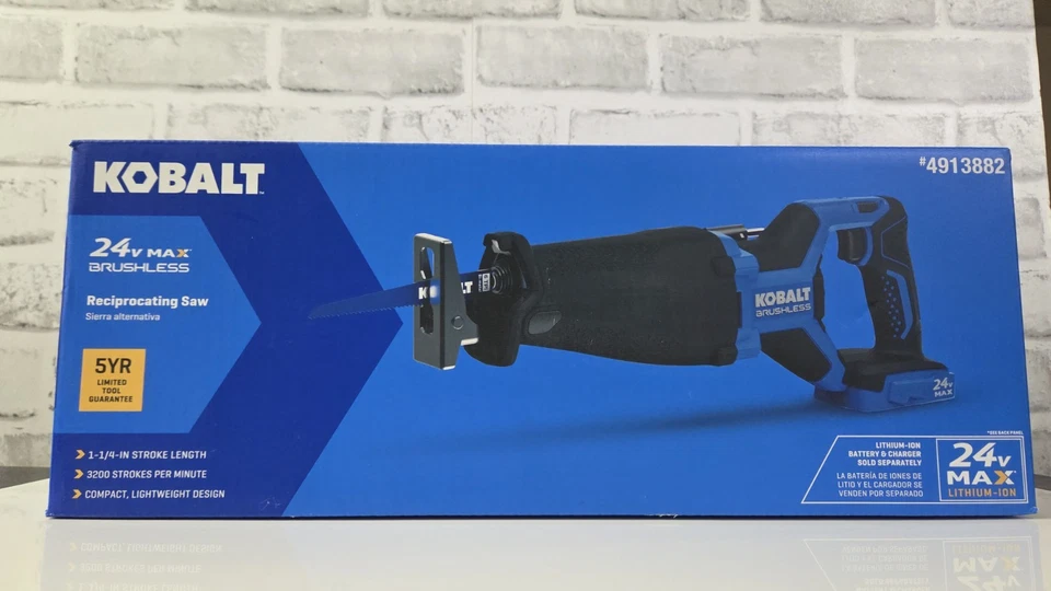 NEW Kobalt KRS-224B-03 24V Variable Speed Brushless Reciprocating Saw - Image 1 of 4