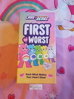 Care Bears First to Worst Party Card Game - Rank What Makes Your Heart Grow: New - Image 1 of 4
