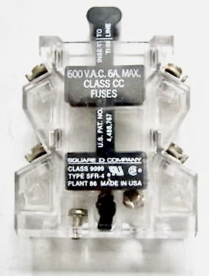 Portafusibles Doble Cuadrado D 9999 Tipo SFR-4 600V Max **ENVÍO GRATUITO** Foto 1 de 4