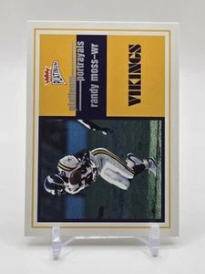 2003 Fleer Platinum Football Platinum Portrayals - #12 - Randy Moss - Vikings - Picture 1 of 2