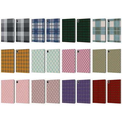 HEAD CASE DESIGNS PLAID - PATTERN COLLECTION LEATHER BOOK CASE FOR APPLE iPAD - Image 1 of 4