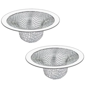 Seatery 2PCS Tub Drain Hair Catcher - 2.75 inch Shower Drain Mesh Strainer, S... - Picture 1 of 7