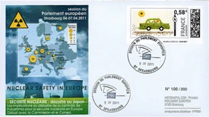 PE602 FDC Europäisches Parlament "Nukleare Sicherheit - Katastrophe in Japan" 04-2011 - Bild 1 von 1