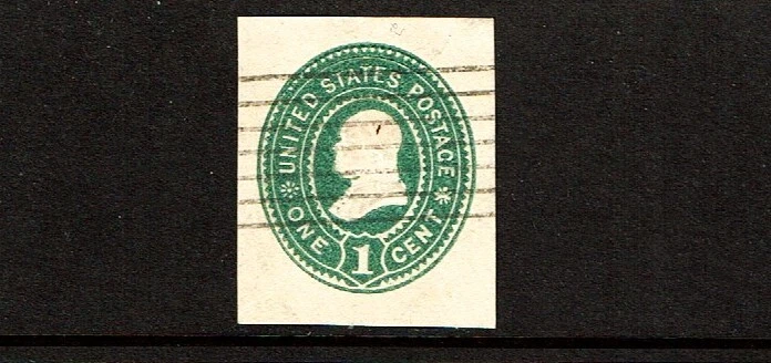 1899 U.S. STAMPED ENVELOPE 1c Grn on White  Franklin Sc#U352 Postally Used VF - Image 1 of 1