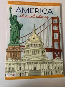 Bendon America Advanced Coloring Book Made in the USA - Picture 1 of 2