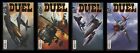 Duel Comic Set 0-1-2-3 Luftkämpfe 2. Weltkrieg Kampfjets Hubschrauber Kanonenschiffe
