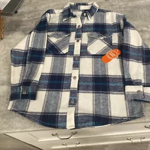Wonder Nation Boys Flannel Shirt Size L 10-12. NWT! Button Down - Picture 1 of 9