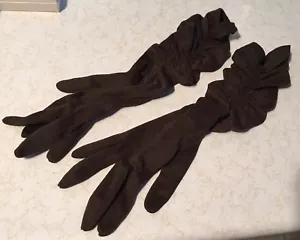 Vintage Ladies 16” Long Opera Gloves - Picture 1 of 1