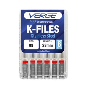 Size 8 28mm Endo K-Files, Dental Endodontic K Files (Premium Stainless Steel) - Picture 1 of 5