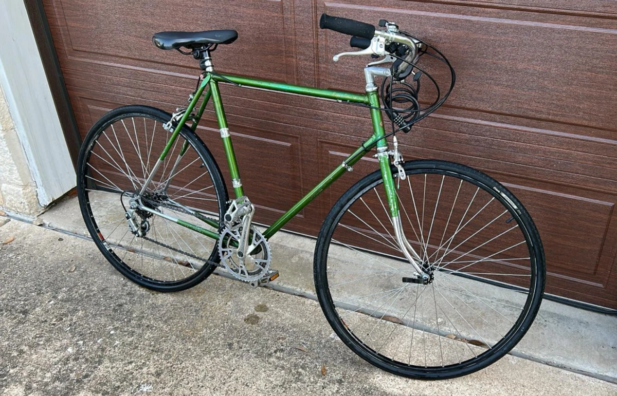 Green Racing Bike Steel Frame Vintage Bikes for sale | eBay