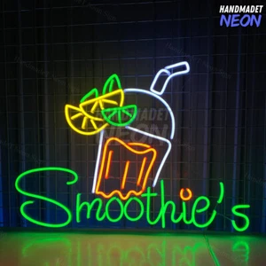 Personalized Smoothie Led Signs Bars-Home Decor - 23inch Size - Picture 1 of 4