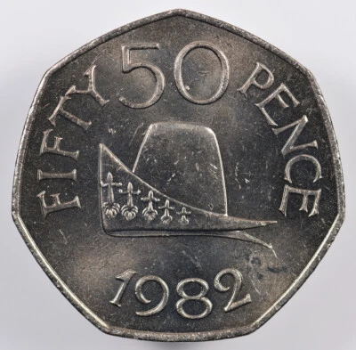 Guernsey - 50 Pence - 1982 - Unc - Ducal Cap - Image 1 of 2