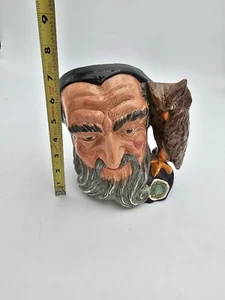 Royal Doulton Merlin Toby Mug Vintage Large 7” Character D6529 Made 1959 - Picture 1 of 6