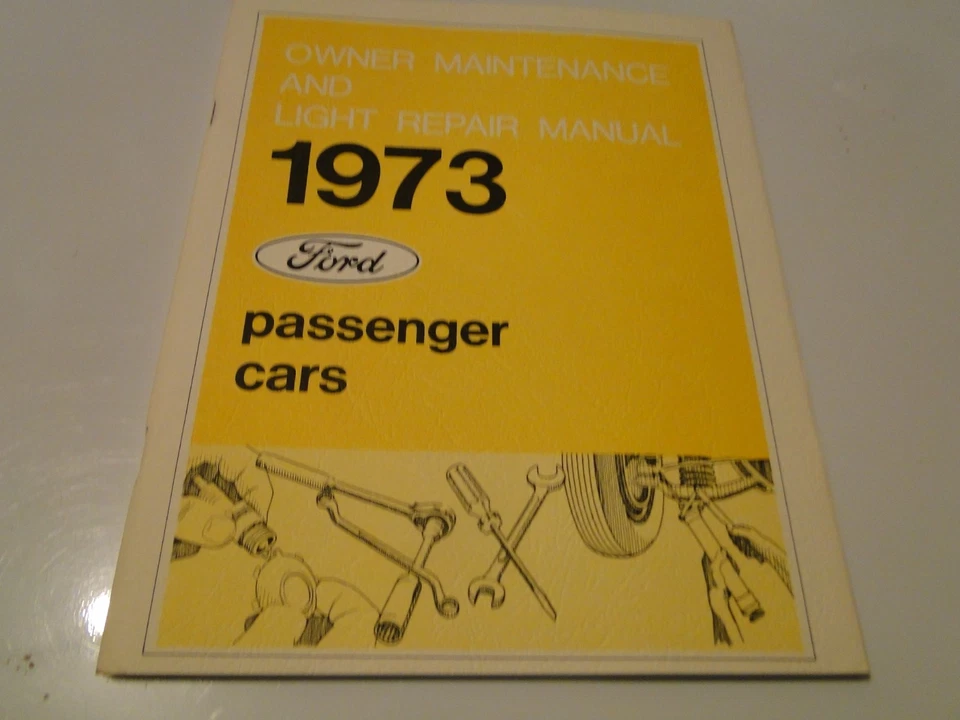Ford Mercury 1973 dueño manual de reparación de mantenimiento Cougar Mustang Torino original Foto 1 de 1