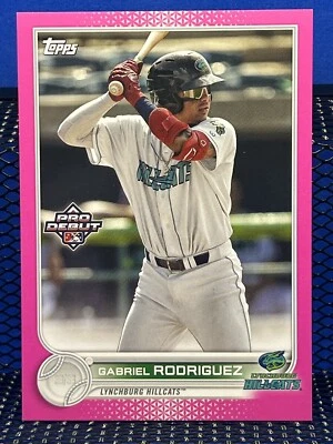 2022 Topps Pro Debut GABRIEL RODRIGUEZ Fuchsia 133/199 Guardians Prospect - Image 1 of 2