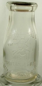 ST PAUL MILK COMPANY PURITAN BRAND MINNESOTA HALF PINT MILK BOTTLE - Picture 1 of 4