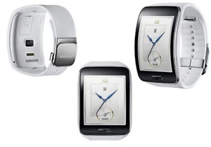 Samsung Galaxy Gear S SM-R750 gebogene AMOLED Smartwatch Weiß in OVP DEFEKT - Bild 1 von 3