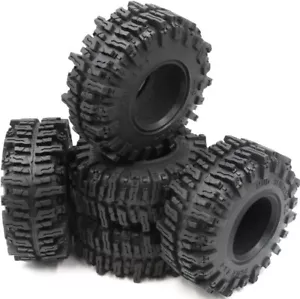 Set of 5 Soft Sticky 2.2" RC Crawler Tires with Foam Inserts for Off-Road Use - Picture 1 of 9