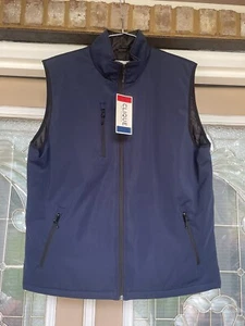 NWT Men’s New Clique Waterproof Navy Lined Vest Size Large - Picture 1 of 7