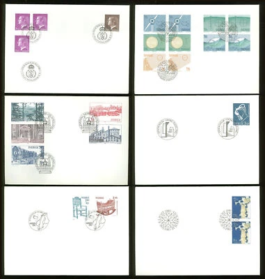 Sweden AA83m 6 FDC 1980 Christmas Architecture Below face - Image 1 of 3