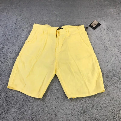 Pantalones Cortos John Varvatos Para Hombres 36 Everly Mezcla de Lino Chino Cortos Estrella Amarilla EE. UU. Foto 1 de 4