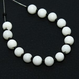 White Opal Smooth Round Bead Briolette Natural Loose Gemstone Making Jewelry