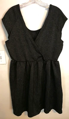 American Eagle Womens Dress XXL Plus Knee Length Gray Black Sparkling Sleeveless - Image 1 of 4
