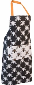 Schwarze Spinne Schürze Größe: 34" L x 24" B aus Baumwolle - Bild 1 von 4