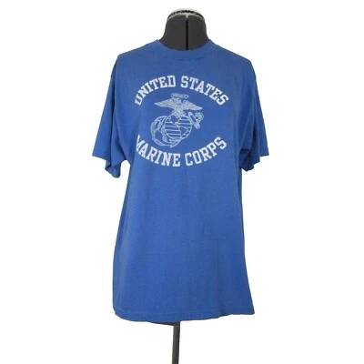 Camiseta Vintage Velva Sheen Puntada Única Cuerpo de Marines de Estados Unidos Estampado XL LEER Foto 1 de 4