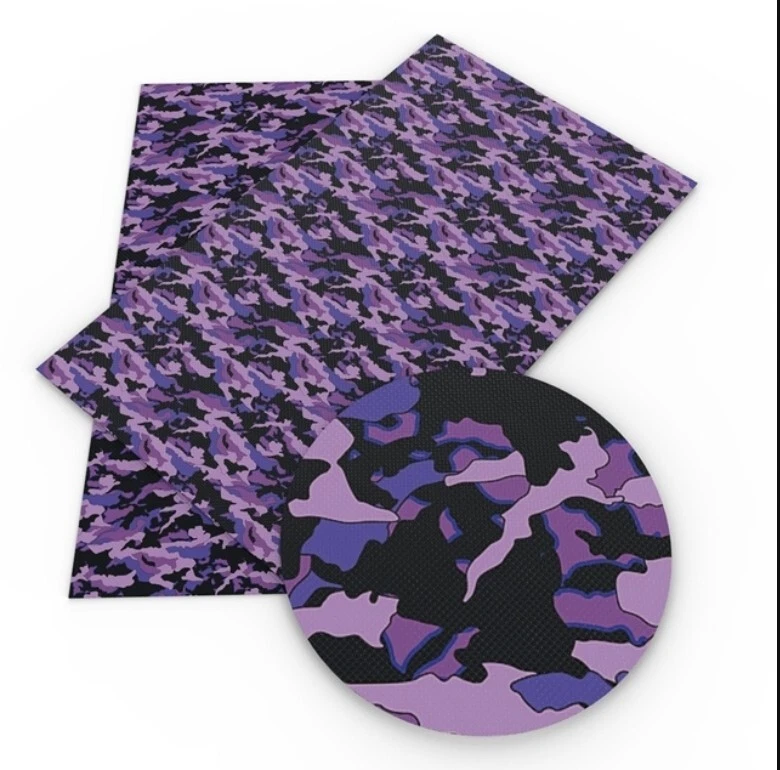 SÁBANA IMITACIÓN CUERO CAMUFLAJE CAMUFLAJE 8x12" 1128590 camuflaje TEXTURA SUAVE Foto 1 de 1