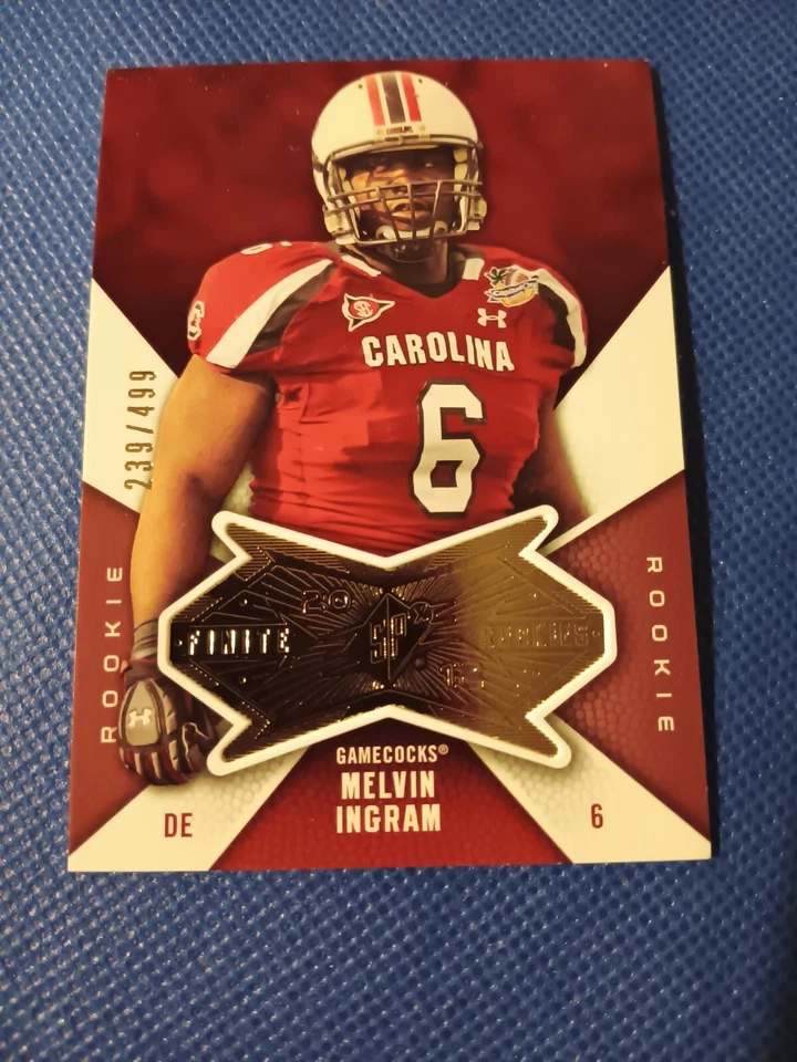 2012 MELVIN INGRAM UPPER DECK SPX NFL ROOKIE CARD RC #FMI CHARGERS /499 - Image 1 of 3