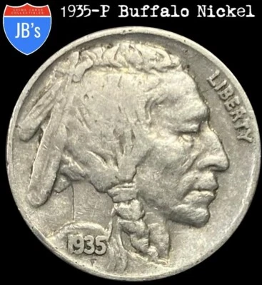 1935 (P) Buffalo Nickel Good-Very Good (G/VG) *JB's Coins* - Image 1 of 4